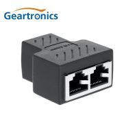 รางช่องยูเอสบี RJ45 1ถึง2วิธี LAN Ethernet เครือข่ายสายเคเบิลหญิงอะแดปเตอร์ตัวเชื่อมต่อตัวแยก RJ45รางช่องยูเอสบีหญิงร้อน