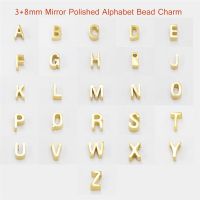 Ready stock 100 Titanium Gold Stainless Steel Necklace 26 English Letters Hollowed Necklace Pendant