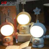 LIZHOUMIL 3W ที่สร้างสรรค์น่ารักนักบินอวกาศไฟ Usb สำหรับกลางคืนปลั๊กอินข้างเตียงนอนตกแต่งห้องน้ำหลอดไฟสำหรับห้องนอน