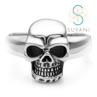 Suvani Jewelry - เงินแท้ 92.5% แหวนหัวกะโหลก ดีไซน์สวย แนววินเทจ เครื่องประดับ แหวนเงินแท้ ไซส์ 7 - 9