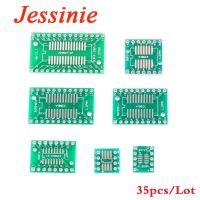 35pcs PCB Board Kit SMD Turn To DIP Adapter Converter Plate SOP MSOP SSOP TSSOP SOT23 8 10 14 16 20 24 28 SMT To DIP