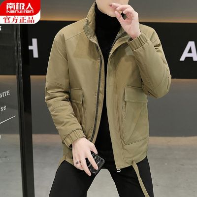 Nanjiren 2022 autumn and winter new fashion all-match trend casual loose Hong Kong style mens stand-up collar down jacket tide