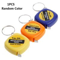 Mini Steel Tape Measure Children Height Ruler Keychain Easy Retractable Measure Tape Key Chain Small Tape Measure Random Color Key Chains