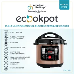 American Heritage Keto Low-Carb Multicooker with Rice Carb-Reduction  Technology AHRCLS-6306