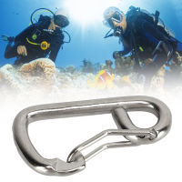 สปริง Snap Hook Carabiner 316 สแตนเลสสตีลเกรดมารีน Heavy Duty Spring Snap Hooks สำหรับอุปกรณ์ดำน้ำ