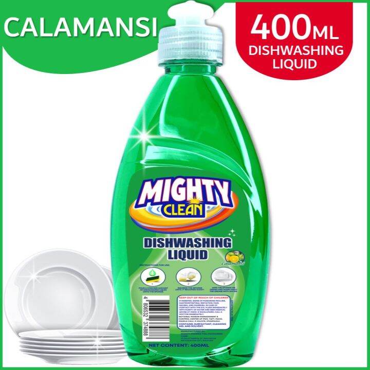 Mighty Clean Dishwashing Liquid Kalamansi Scent Dwl Green 400ml