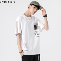 JPQQ Store 2023สั้นผู้ชาย,เสื้อยืดแขนสั้นเสื้อใส่ด้านในผ้าฝ้ายนักเรียนสไตล์เกาหลีเสื้อคลุมแบรนด์อินเทรนด์ฤดูร้อน