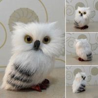 Fashion Christmas Lively Cute Owl Animal Tree Hanging Brush Pendant Ornaments Xmas Tree Decor Prop Xmas Gift White New On Stock