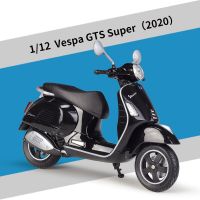 WELLY 1:12 Vespa GTS Super 2020 Motorcycles Simulation Alloy Motorcycle Model Collection Toy Car Kid Gift
