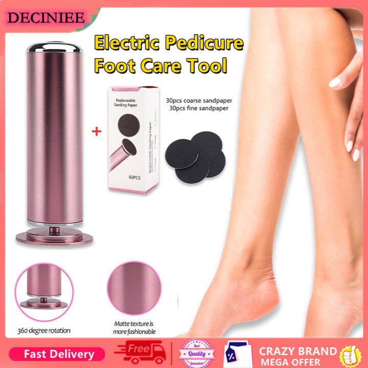 Electric Foot Heel File Grinder Exfoliator Machine Callus Remover (Grey EU)