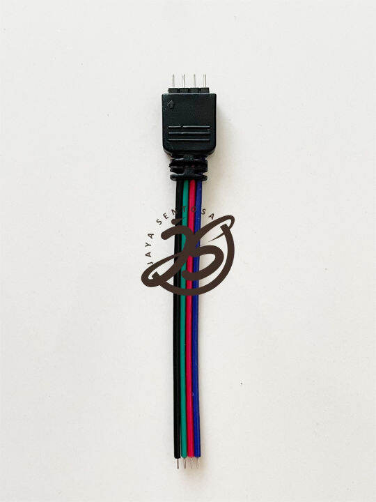 10 BUAH KABEL RGB 4 PIN LED STRIP KONEKTOR RGB 4PIN KABEL RGB 4 KAKI ...