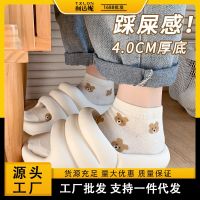 Thick soles slippers female summer wear outside web celebrity ins2022 years new cool white fairy beach slippers female sea ✑▤