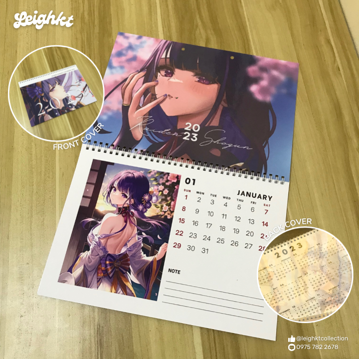 Anime Calender 2024 Anime Calender Printable Custom Manga 