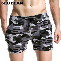 SEOBEAN ผู้ชาย Camo กางเกงขาสั้นสบายๆสไตล์ฤดูร้อนแฟชั่นพรางผ้าฝ้ายผู้ชายกางเกงขาสั้นยี่ห้อเสื้อผ้ากางเกง