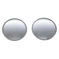 2 Pcs Round Stick-On Convex Blind Spot Mirror Set