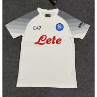 ♞❡ [Fans] 2324 ใหม่ เสื้อยืดแขนสั้น ลายทีมชาติฟุตบอล Naples White Champions League