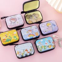 [COD] New Tinplate Coin Purse Childrens Cartoon Headphone Cable Storage