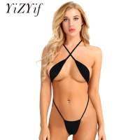 Underwear Sexy Backless Cross Criss Strappy One-Piece Shot Sling Lingerie Teddy Bodysuit Thong Bikini Mini Women YiZYiF