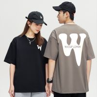 Popular logo letters printed cotton short sleeve T-shirt male female 2023 summer new leisure joker couple loose clothes --ntx230801◈❣ﺴ