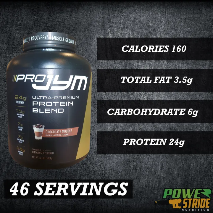Pro JYM 1828g (4lbs) Chocolate Mousse, Tahitian Vanilla Bean (WITH A