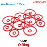 VMQ Cincin Segel Karet O Cincin Pencuci Silikon untuk Perbaikan Kendaraan Pipa Profesional Koneksi Gas Udara WD 3.53Mm