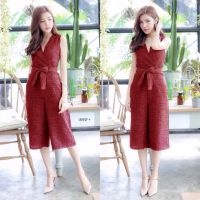 AK 1895 Jumpsuit ทรง 5 ส่วน คอวีไขว้