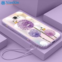 XiaoXin สำหรับ Samsung J7 2017 J730 J7 Pro J7 PRIME ON7 2016 PRIME J6 PLUS เคสโทรศัพท์ Dandelion ดอกไม้ตรงขอบเลนส์รวมทุกอย่างซิลิโคนนุ่มกันกระแทกเคสโทรศัพท์