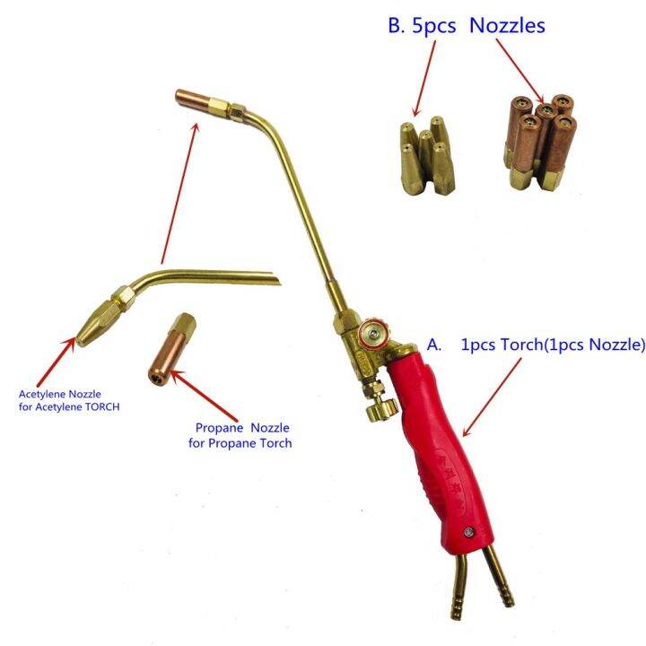 Gas Brazing Torch H012 Oxygen Propane Acetylene Liquified Gas for