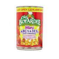 ?สินค้านำเข้า? Chef Boyardee Mini Abcs &amp; 123s with Meatballs 425g