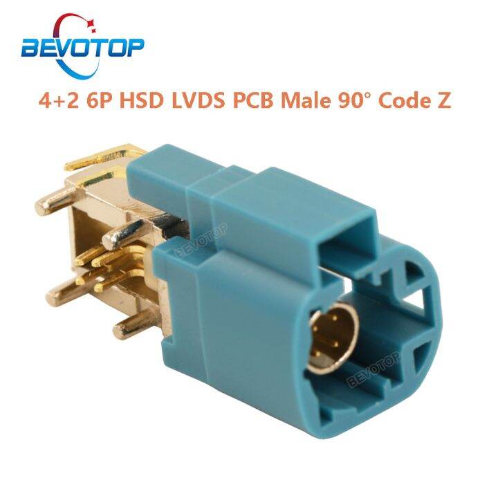 Pin Hsd Lvds Pcb Connector Water Blue Code Z Male Plug Right Angle