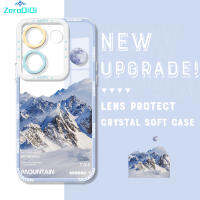 ZeroQiQi เคสโทรศัพท์สำหรับกล้อง Tecno Camon 20 Pro ของแท้กันกระแทกพระอาทิตย์ขึ้นหิมะเคสโทรศัพท์คริสตัลภูเขาเคสโทรศัพท์ปลอกอ่อนคลุมทั้งหมดเคสโทรศัพท์เคสมือถือใส