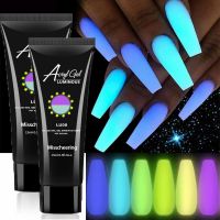 1Pcs/Jar Luminous Poly Nails Gel Glow In The Dark elly Builder Poly Polish Soak Off UV Finger Extension Gel