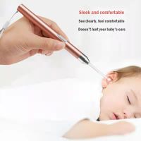 With LED Light Earpick Set Baby Ear Cleaner Penlight Spoon Cleaning Ear Curette Adult Ear Wax Tweezer Spoon Removal Ear Pick