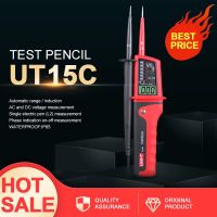 UNI-T UT15C Waterproof Digital Voltage Meters Pen Beeper LED AC/DC Voltmeter Indicator Auto Range Continuity Phase Rotation Test