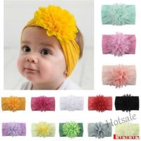 【hot sale】✈ C05 ✽UP✽Girls Baby Toddler Turban Solid Headband Hair Band Bow Flower Accessories