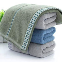 2-3PCs Cotton face towel 33X73cm soft strong water absorption towels bathroom household hair hand towel portable beach supplies