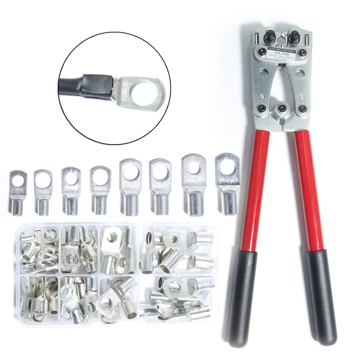 Assortment Car Auto Wire Crimp Connector Bare Battery Terminals Kit HX