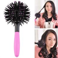 3D Bomb Curl Hair Brush Spherical Comb Massage Comb Detangling Heat Resistant Hair Comb Salon Barber Round Hair Curling Tool