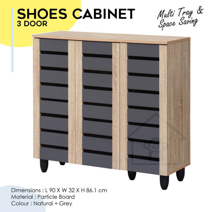 SHOES 3 DOOR / SPACE SAVING WITH VENTILATION/SHOE RACK/SHOE