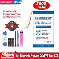 LOSONCOER 3000mAh AEC504499 Battery For GENEVA Sound XS Electronic Products Speakers Moblie Phone Electrical Circuitry Parts