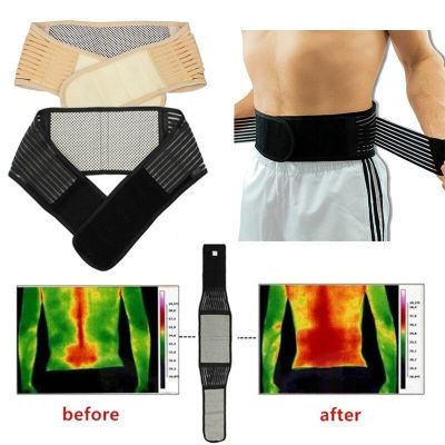 Medical Adjustable Self-heating Tourmaline Waist Brace Support Waist Trainer Magnetic Therapy Waist Belt Lumbar Care Braces