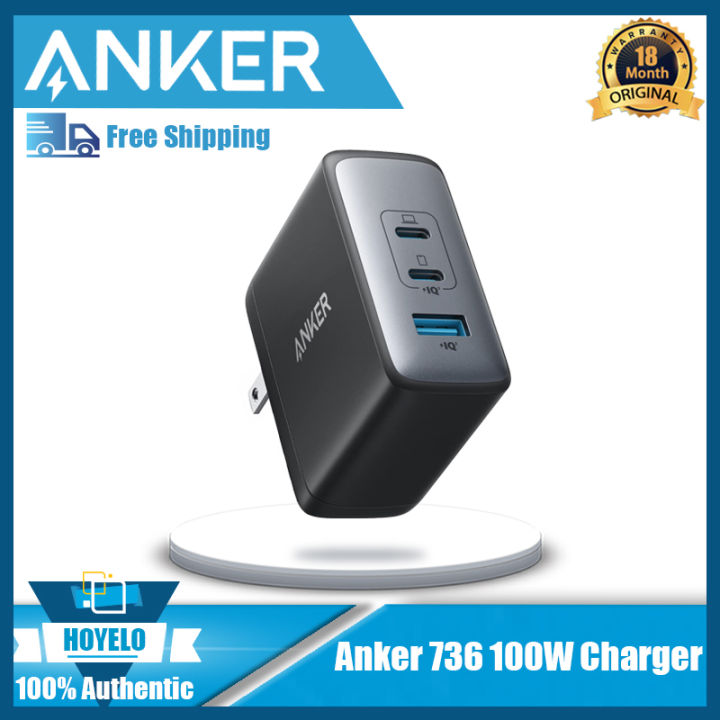 Anker 100W USB C Charger, 736 Charger (Nano II 100W), 3-Port Fast