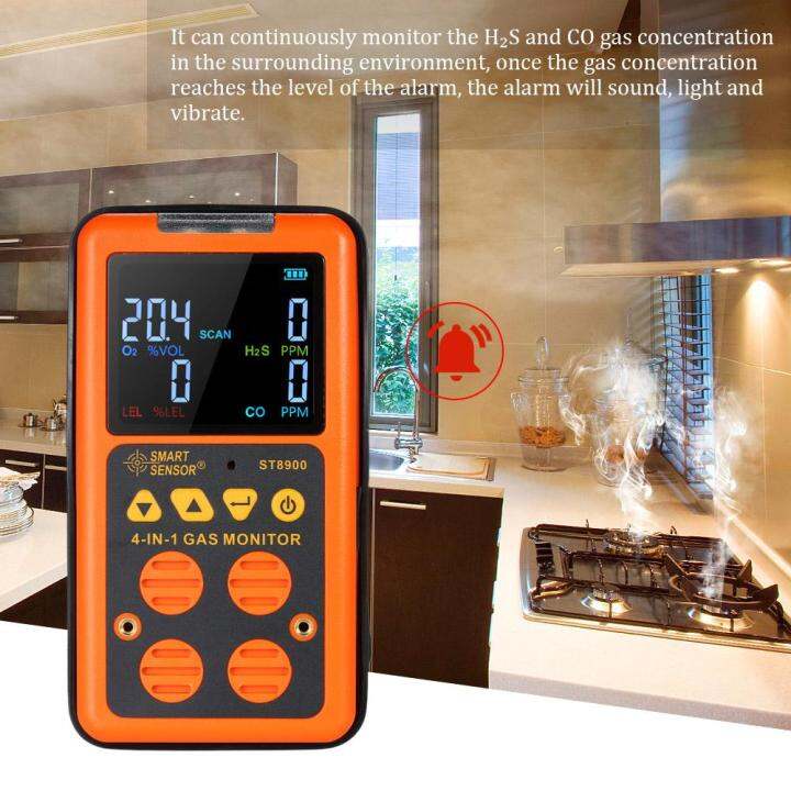 smart-sensor-4-in-1-gas-detector-h-s-and-co-monitor-industrial-digital-handheld-toxic-gas-carbon-monoxide-detector-carbonic-oxide-hydrogen-sulfide-gas-tester-0-999ppm-with-lcd-display-sound-and-light-