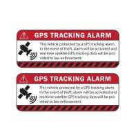 13.1CM*4.9CM 2 Pcs Car Sticker Reflective WARNING GPS TRACKING ALARM Decal Motorcycle Parts