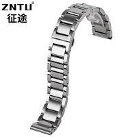 Steel Strap Suitable for Hamilton Montblanc Mido Stainless Steel Strap Butterfly Buckle Bracelet Watch Accessories 22mm