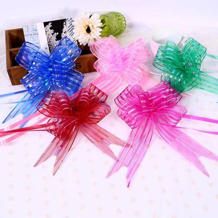 10pcs-christmas-colorful-gift-wrap-pull-bows-christmas-tree-ribbons-design-new-decorations-for-home-wedding-car-decor-craft-bows