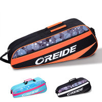 Waterproof Badminton Racket Bag Squash Racket Cover Tennis Shoulder Bag with Shoes Compartment Pocket Storage Bag for Men Women