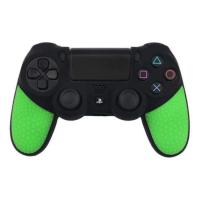 Silicone Gel Rubber Soft Skin Grip Cover Case For Playstation 4 PS4 Pro Slim Controller Black/Green ซิลิโคน จอย สีดำเขียว