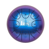 IRIN Tongue Drum with Drum Stick Yoga Meditation Drum 5.5 Inch Mini 8 Tone Steel Tongue Drum Percussion Instrument Set