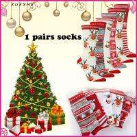 XUESHE Xmas Gift Winter Warm Snowman Cotton Stockings Santa Claus Elk Christmas Socks